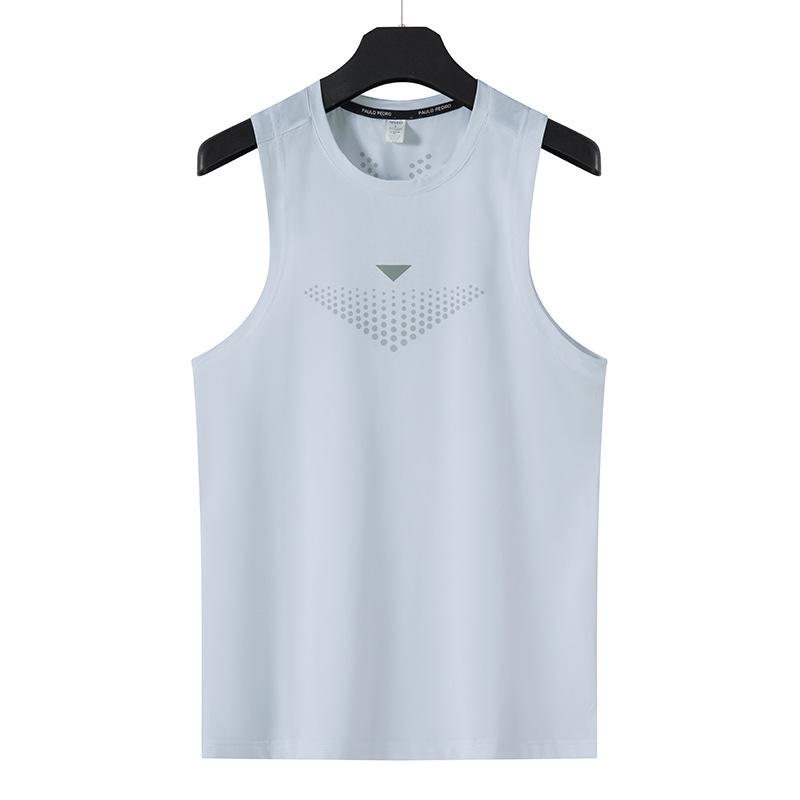 Men's Ultra-Thin Quick-Dry Elastic Sports Tank Top, Multi-Color, Sleeveless