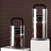 Vacuum Sealed Canks Coffee Beans Jar Cans 500ml/1000ml For Kitchen Food Storage Container Glass Fresh Keeping Moisture Proof