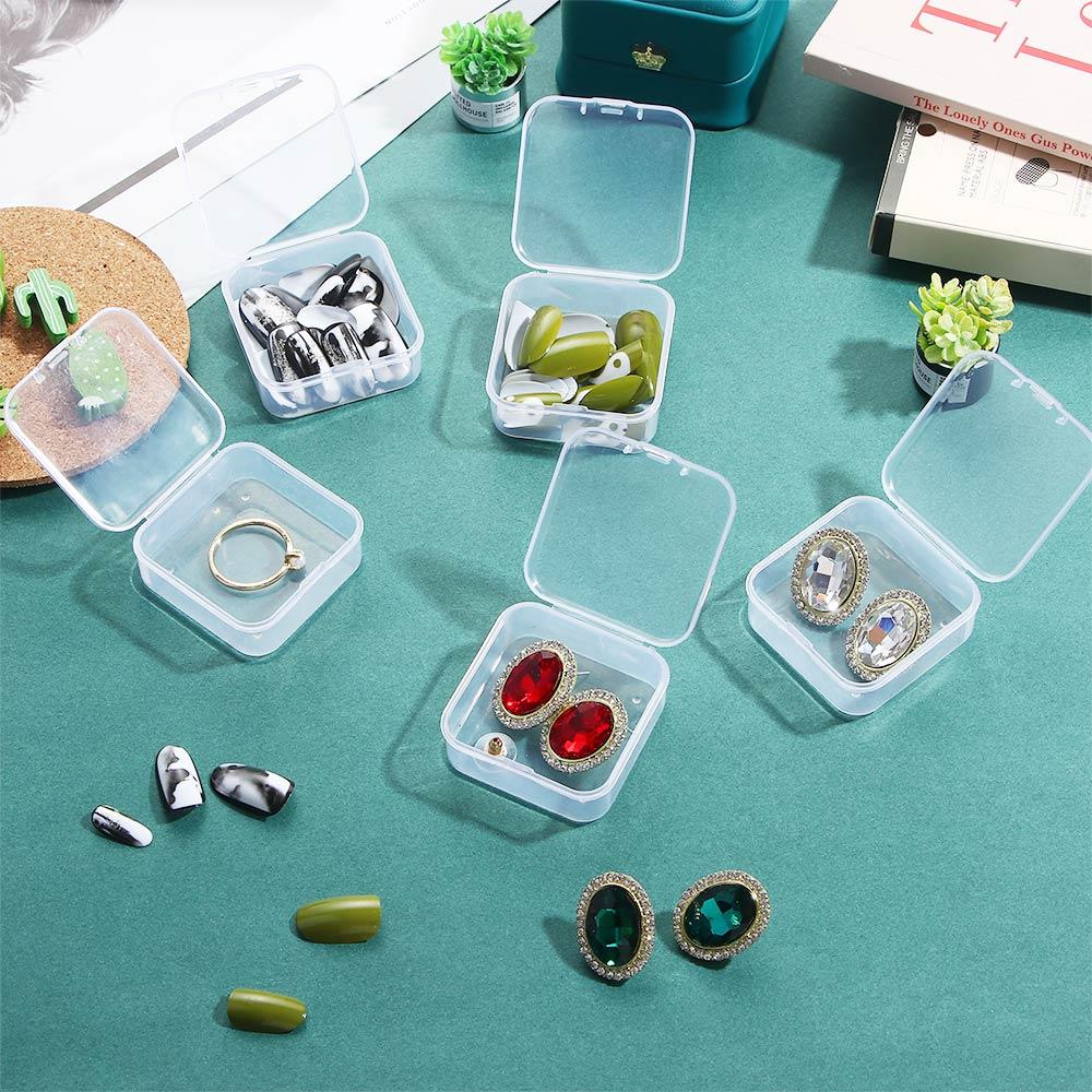 Jewelry Storage Packaging Transparent Finishing Container Korean Displays Box Rings Case Organizer