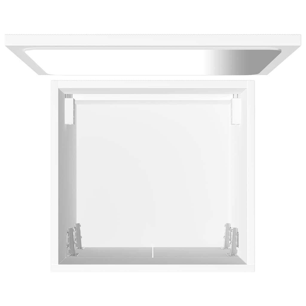 2 Piece Bathroom Furniture Set White Particleboard