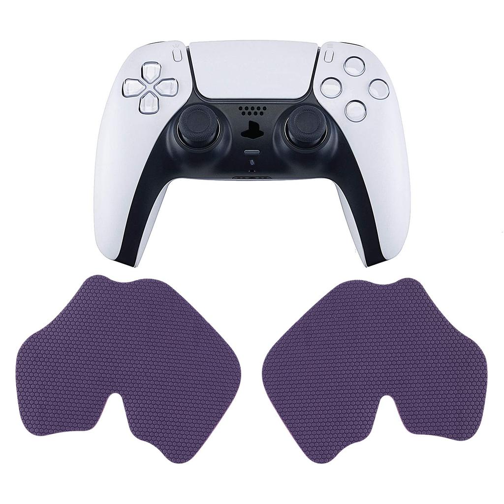 eXtremeRate Sweat Absorption Grip Compatible with PlayVital PS5 Soft Rubber Pad Handle Grip Sticker Compatible with PS5 Honeycomb Textured Surface