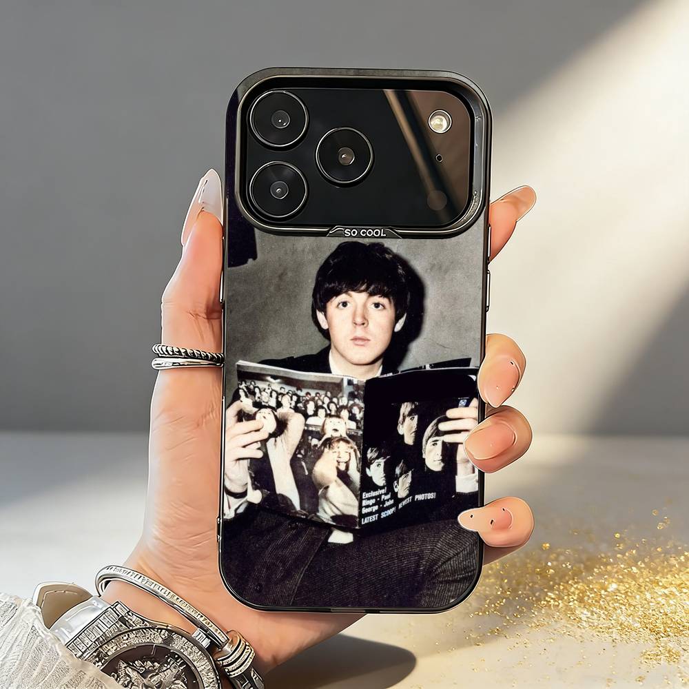 Singer P-Paul M-McCartney Phone Case For iPhone17,16,15,14,13,12,11,Pro,MAX White Matte Shockproof Cover