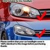Car Front Headlight Lens Covers For Volkswagen VW Golf 6 MK6 GTI R 2010-2014 Transparent Lampshade Headlamp Shell