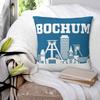 Bochum Quadratisches Kissenbezug Kissenhülle Polyester Kissen Dekoration Komfort Wurfkissen für Zuhause Auto