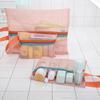4pcs Travel Packing Organizer Set, Mesh Clothing Bags, Visible Luggage Suitcase Mesh Packing Cubes With Zipper Multi-Sizes Trips