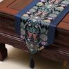 Steagul de masă din brocart țesut în stil chinezesc nou. Steagul de masă modern, simplu, masă rurală, masă de ceai față de masă