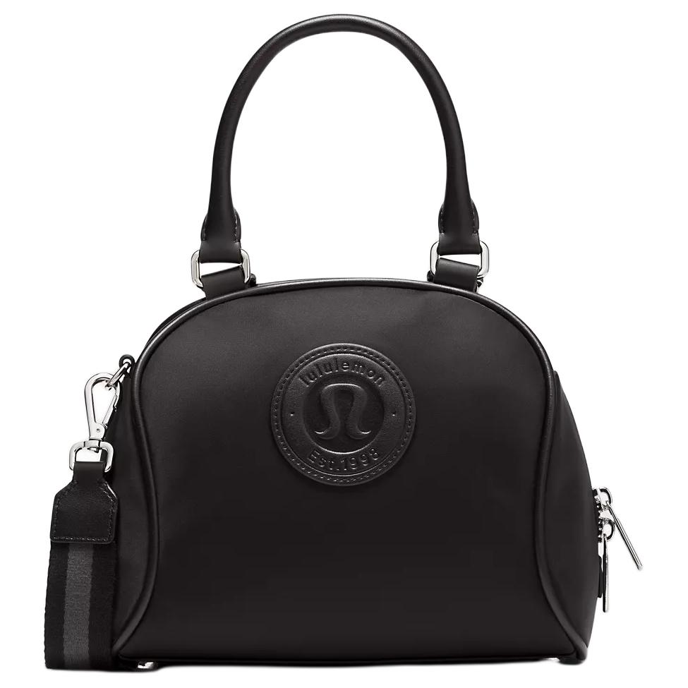 Lululemon 4.5L Curved Sac Bandoulière Logo Removable And Adjustable Shoulder Strap Waterproof Bowling Bag Recycled Nylon Handbag LW9FPHS-0001 Black
