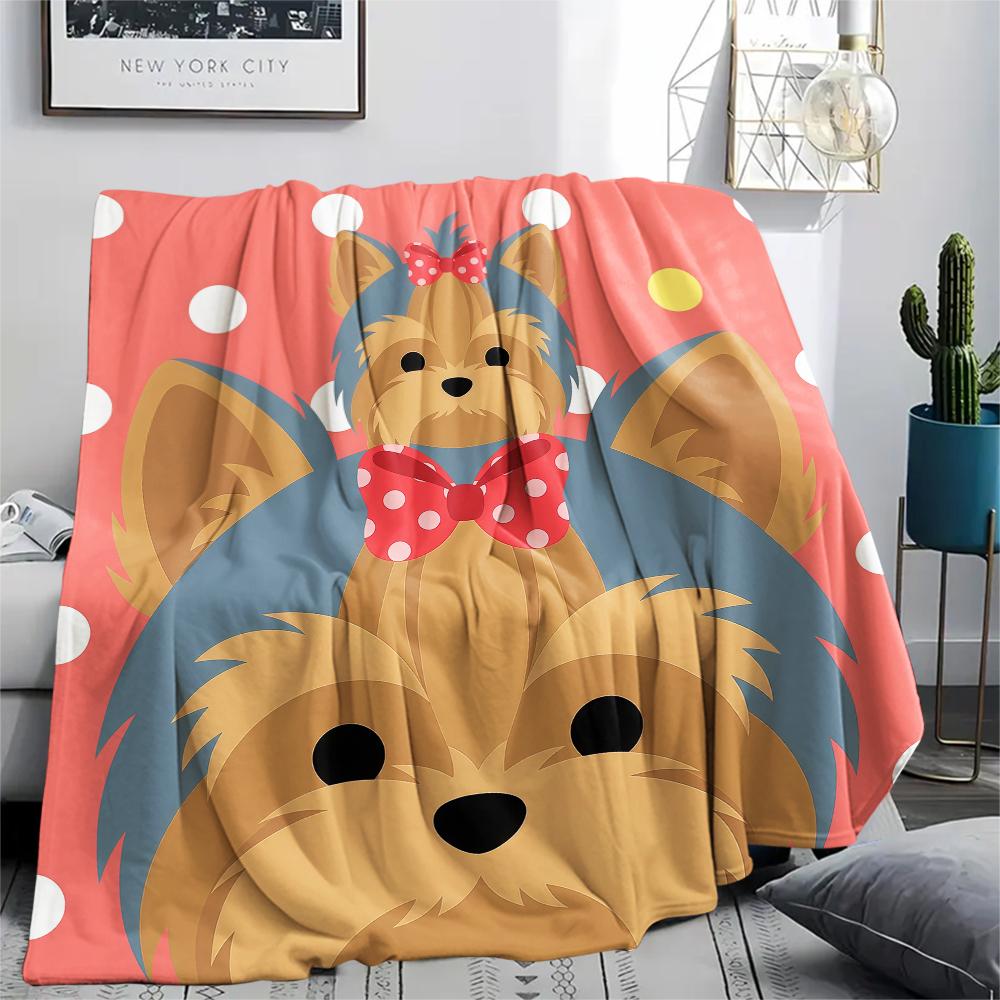 Cartoon animal avatar Print Flannel Blanket,High quality Comfortable for All Seasons,Home Decor,Warmth and Comfort,Perfect for Christmas Gifts