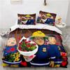 Juguetes de Dibujos Animados Bombero Sam Juego de Cama Funda Nórdica Juego de Cama Cubre Edredón Funda de Almohada Edredón Tamaño King Queen Niños Adultos Juego de Cama