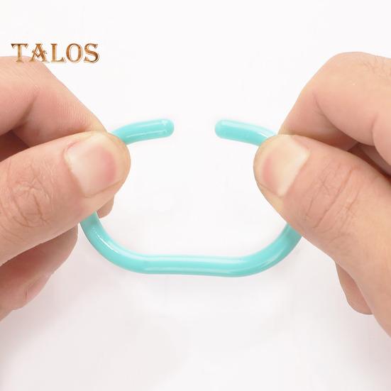 12 Stück Duschvorhanghaken, strapazierfähig, universell, für Badezimmer, Duschstange, C-förmiger Ring, Aufhängerhalter, Badezimmer-Vorhangzubehör