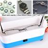 1PC Ultrasonic Jewelry Cleaner Denture Eye Glasses Coins Silver Cleaning Machine