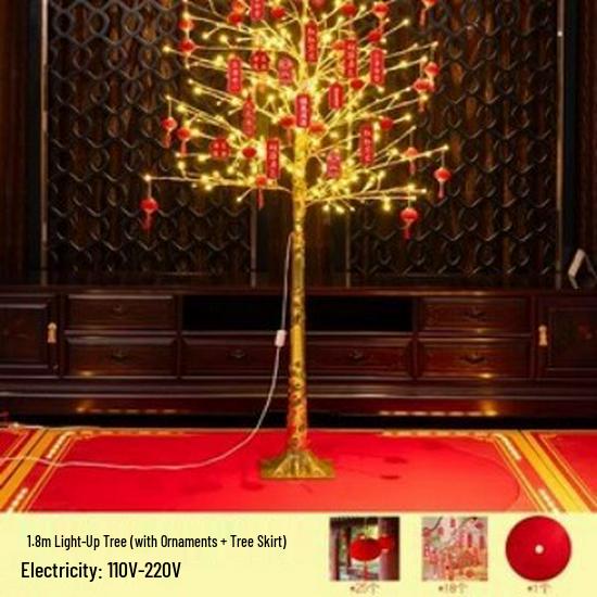 Luminous Christmas Tree Decoration for Mall, Hotel Lobby, or Home