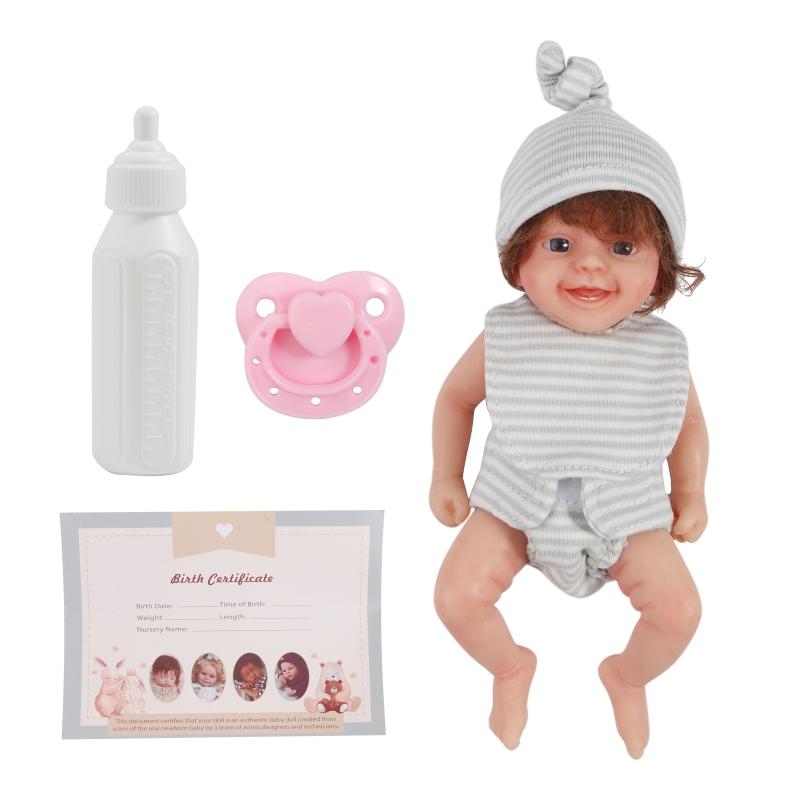 Mini Doll Cute Small Baby Doll Realistic Newborn Baby Dolls Silicone Full Body