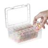 Pack of 15 Storage Boxes Including 1 Large and 14 Small With Clear Lid Accessory for Jewelry Beads Pills And More