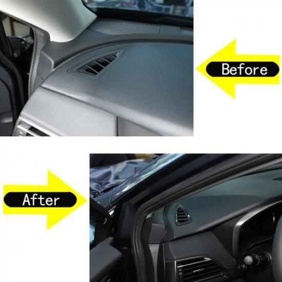 Carbon Fiber ABS Interior Dashboard Air Vent Cover Trim For Subaru Outback 21-23