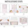 Baby Boxes with Letters for Baby Shower 4 Pcs Clear Balloon boxes Baby Sign Transparent Baby Shower Decorations Block Boxes