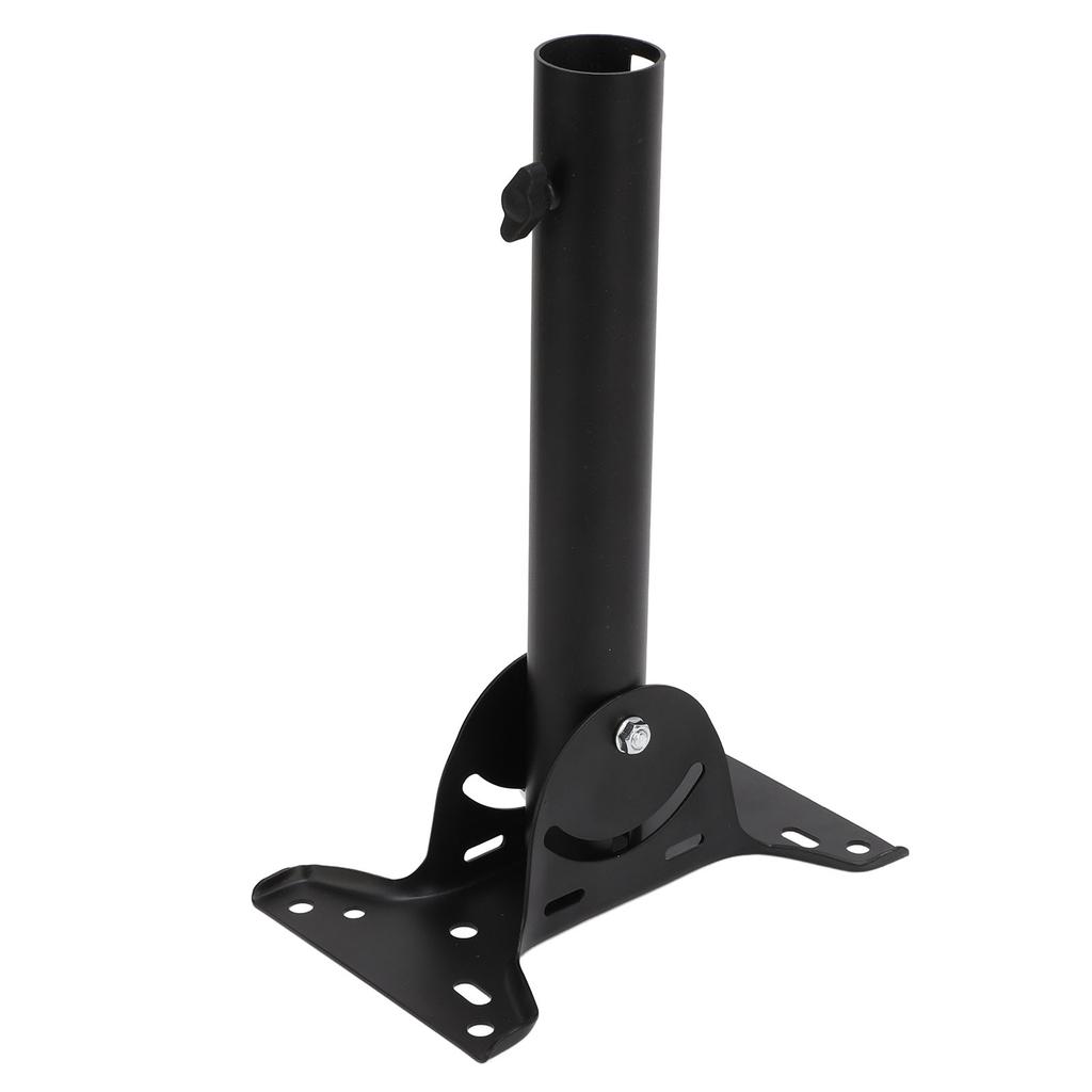 Satellite Roof Mount Kit Black Stainless Steel Weather Proof Satellite Pole Mounting Bracket for Starlink V2 for