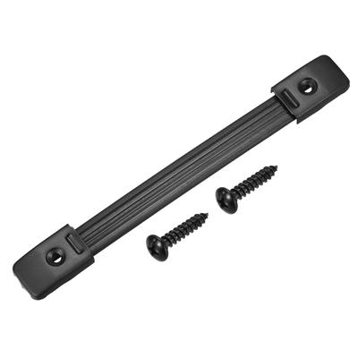 Uxcell Speaker Cabinet Grip Strap Spring Steel Insert Metal End Cap with Buckle Screw 1pc Handle, Type, Handle, Fixing, Black,