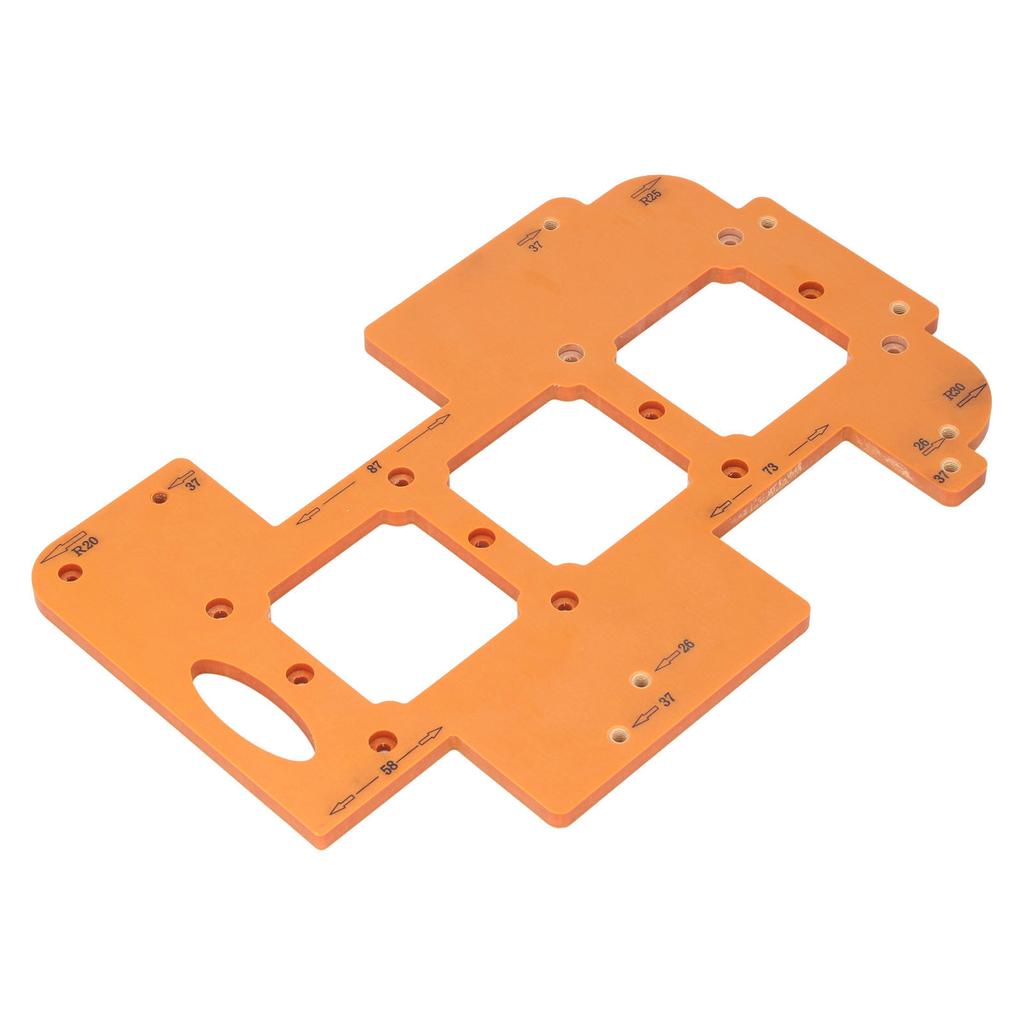 Woodworking Corner Radius Template Cutting Jig 3 In 1 Various Size for Furniture Making Trimming Wardrobe Slotting 7x7cm