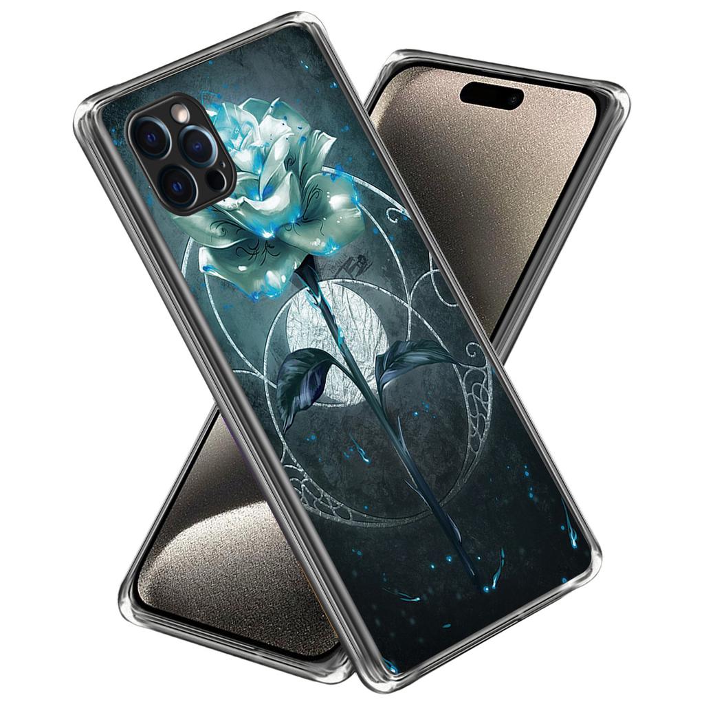 For iPhone 16 Pro Case Pattern Printed Shockproof TPU Phone Cover