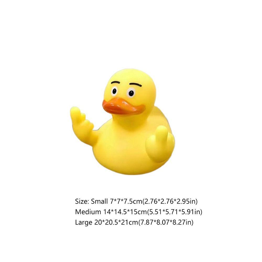 New Funny Middle Finger Duck Personality Fun Desktop Decor Bedroom Ornament