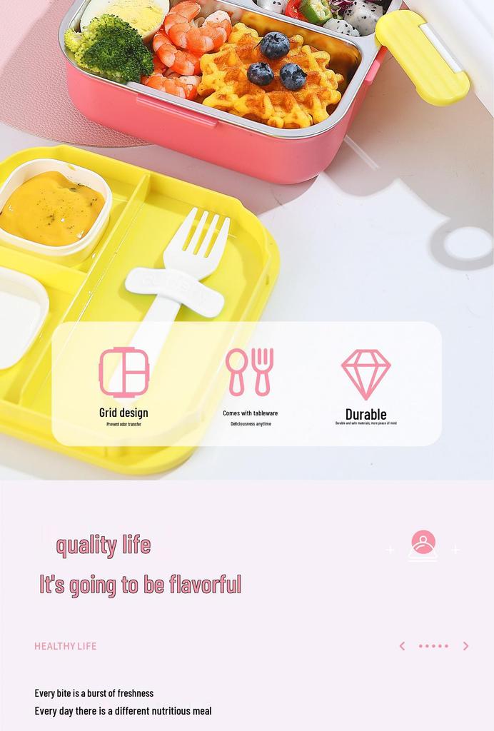 Creative Stainless Steel Lunch Box for Weight Loss and Office Use