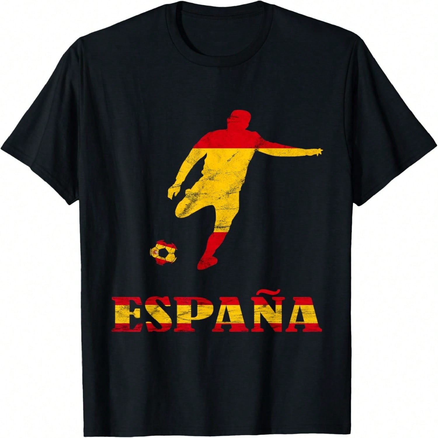 Espana Spain Soccer Player Spain Flag Spanish Pride Espanol T-Shirt S