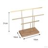 Earrings Holder Organizer Decorative Display with Detachable Wooden Base for Ear Bracelet