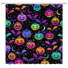 Spookgordijn Gothic Horror Halloween ZwartWit Vleermuizen Polyester Stof Badkamer Bad