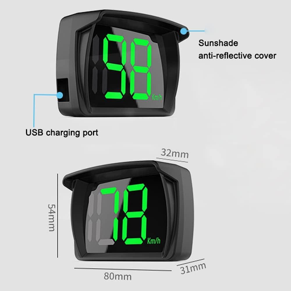Digital Display HUD Head Up Display LED Large Font Display Universal Speedometer Display For Car