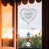 Retirement Heart Suncatcher Ornament – Crystal Rainbow Prism with Engraved Quote “Happy Retirement” – Meaningful Gift for Retirees,
