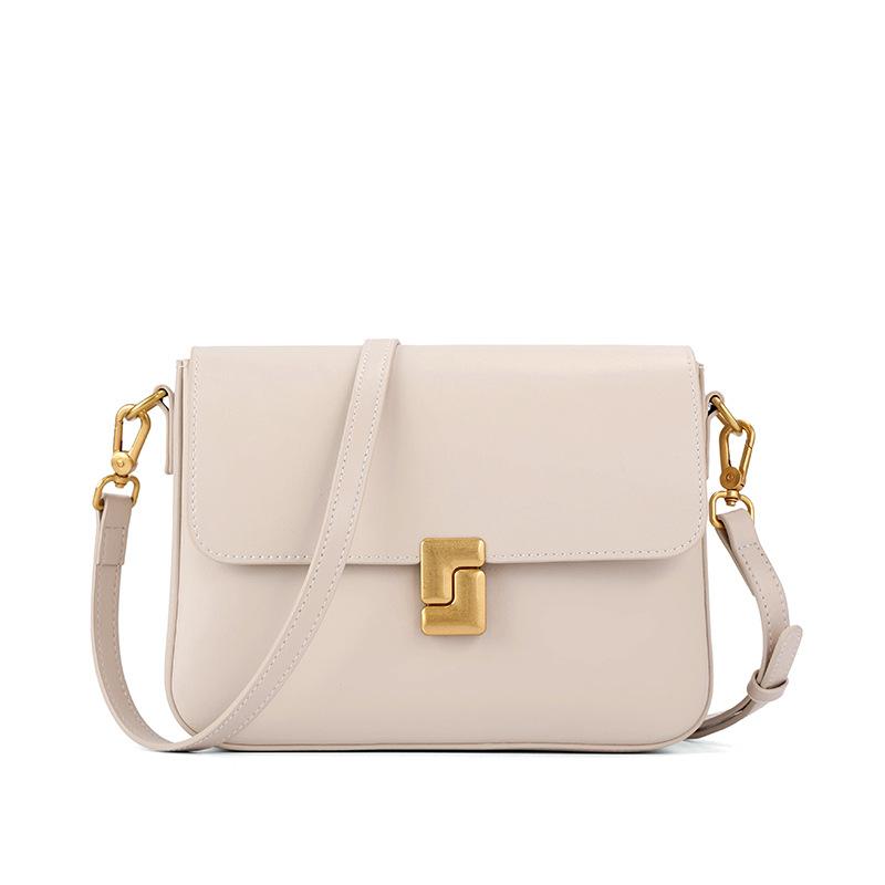 High-end Niche Design Bag for Women 2025 New Genuine Leather Women's Bag Retro Fashion Commuter Shoulder Bag Crossbody Bag