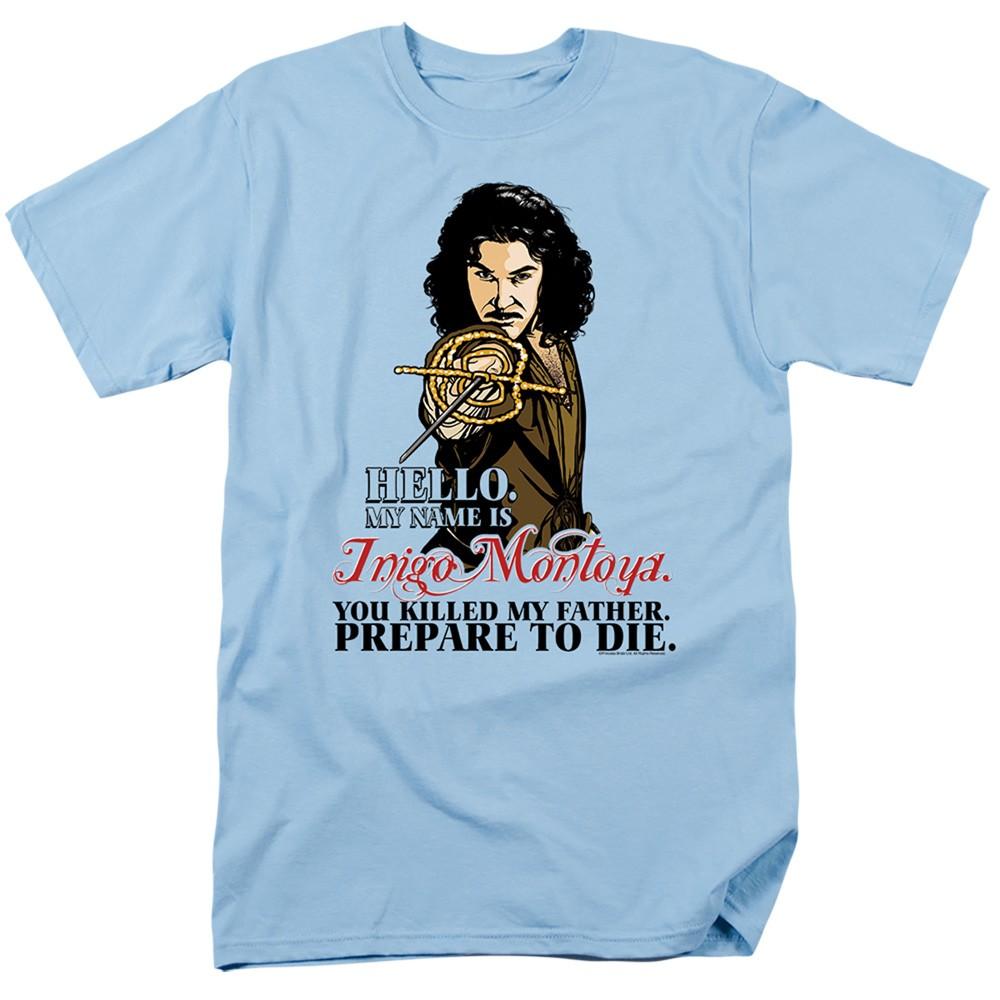 Princess Bride - Hello - Adult Unisex Short Sleeve T-Shirt - Blue S