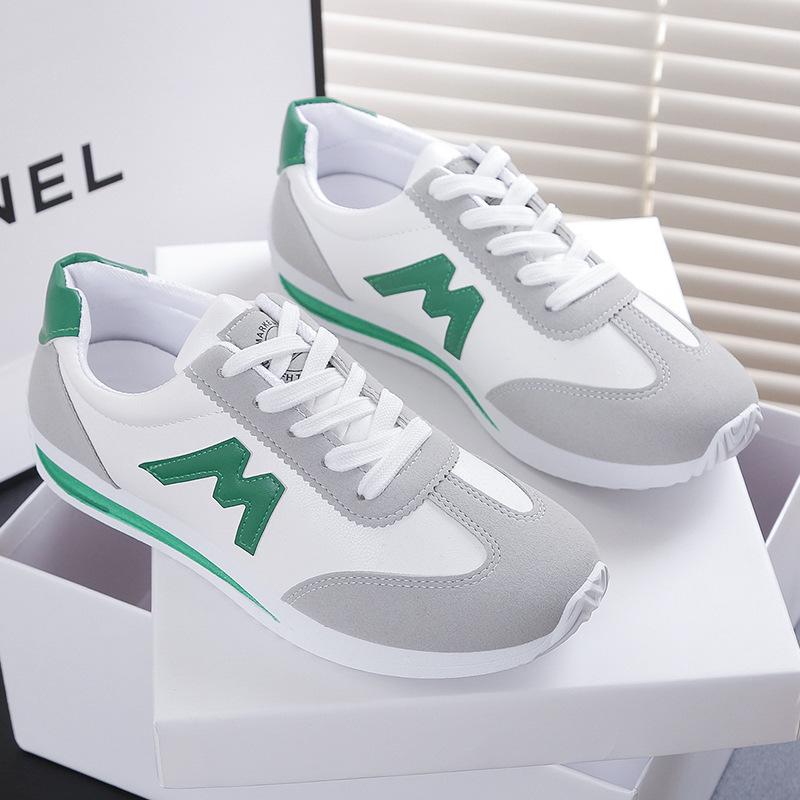European and American solid color Forrest Gump little white shoes women's 2025 spring and summer new versatile color matching fashion white sports an