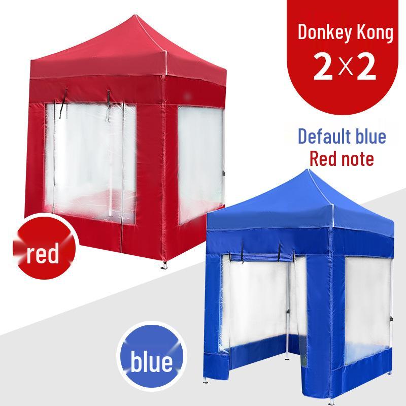 Large Telescopic Outdoor Advertising Tent: Folding Rainproof Canopy and Sunshade with Four-Legged Design