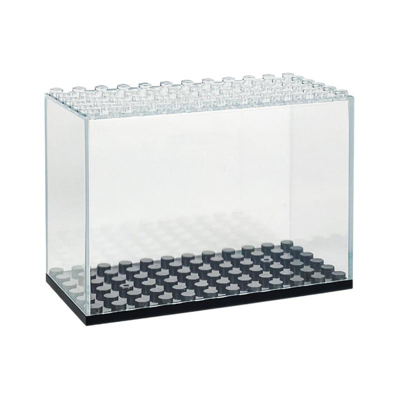 Black Storage Box 10704 Display Box Transparent Parts Children'S Assembled Building Block Toy Figurine