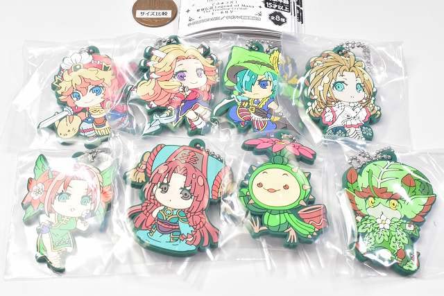 Tomy Seiken Densetsu Legend of Mana The Teardrop Crystal Keychain of 8 types Gacha Gacha Capsule Toy [Takara Arts] Deforaba! [Set (full complete)]