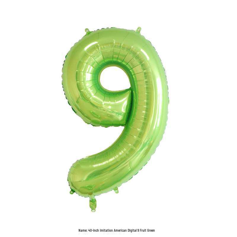 40" Green Digital Aluminum Foil Balloon for Birthdays & Weddings