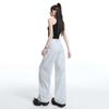 American light gray overalls women's 1116 summer new loose and thin sports quick-drying casual wide-leg pants