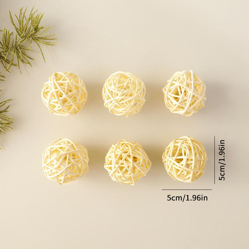 Christmas Wicker Decorations Star Heart Hanging Set For Festival Celebration