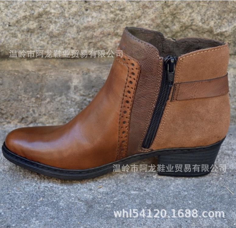 Módní Zimní Kožené Dámské Boty Podzimní Retro Kotníkové Boty Kotníkové Boty Platformové Boty Dámské Gumové Boty Dámská Obuv Zapatos De Mujer896