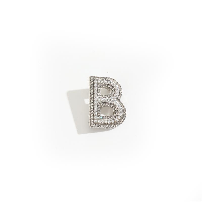 Kristall Strass Perle A-Z 26 Buchstaben Brosche Damen Englisches Alphabet Brosche Anstecknadel Korsage Kragen Schmuck Kleidung Tasche Deko Geschenke