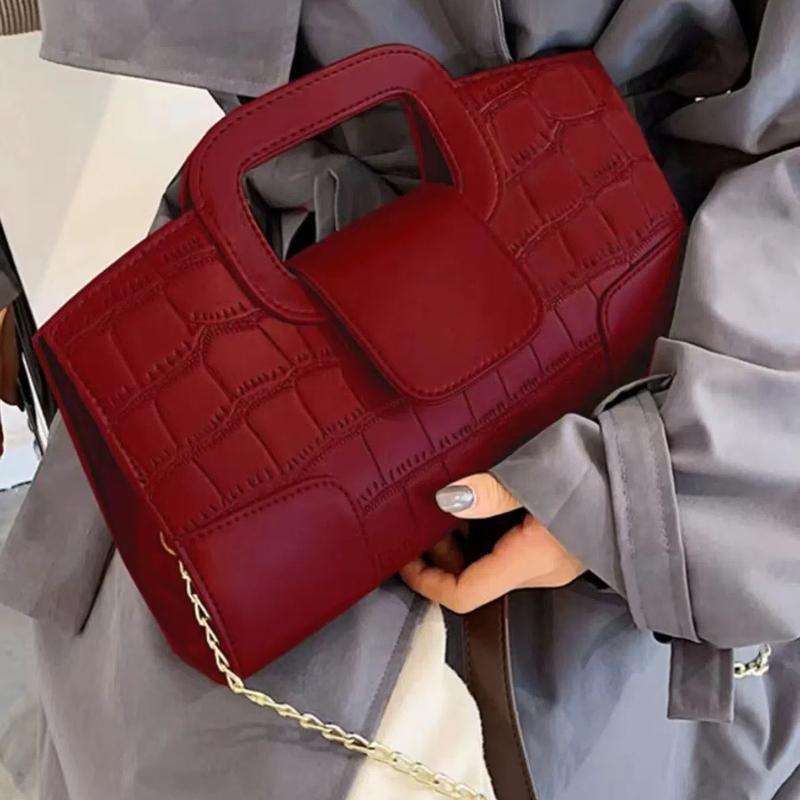 Trendige Ketten-Umhängetasche Damen Kleinserien-Design Baguette-Handtasche Vielseitig Ins Beliebt Mini-Quadratische Tasche Handheld