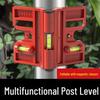 Foldable Vertical Stand Level with Soft Magnet and Strap for Woodworking, Decoration, Construction, and Steel Structures
