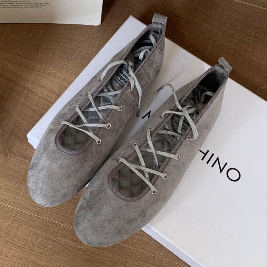 Spot 2025 Damen Schnür-Ballerinas - Vielseitige Schuhe aus weichem Leder