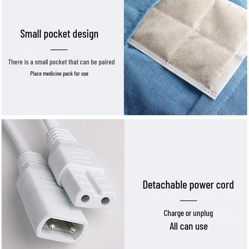 MiNGZHEN Elektrisch Beheiztes Meersalz Moxibustion Therapiepack