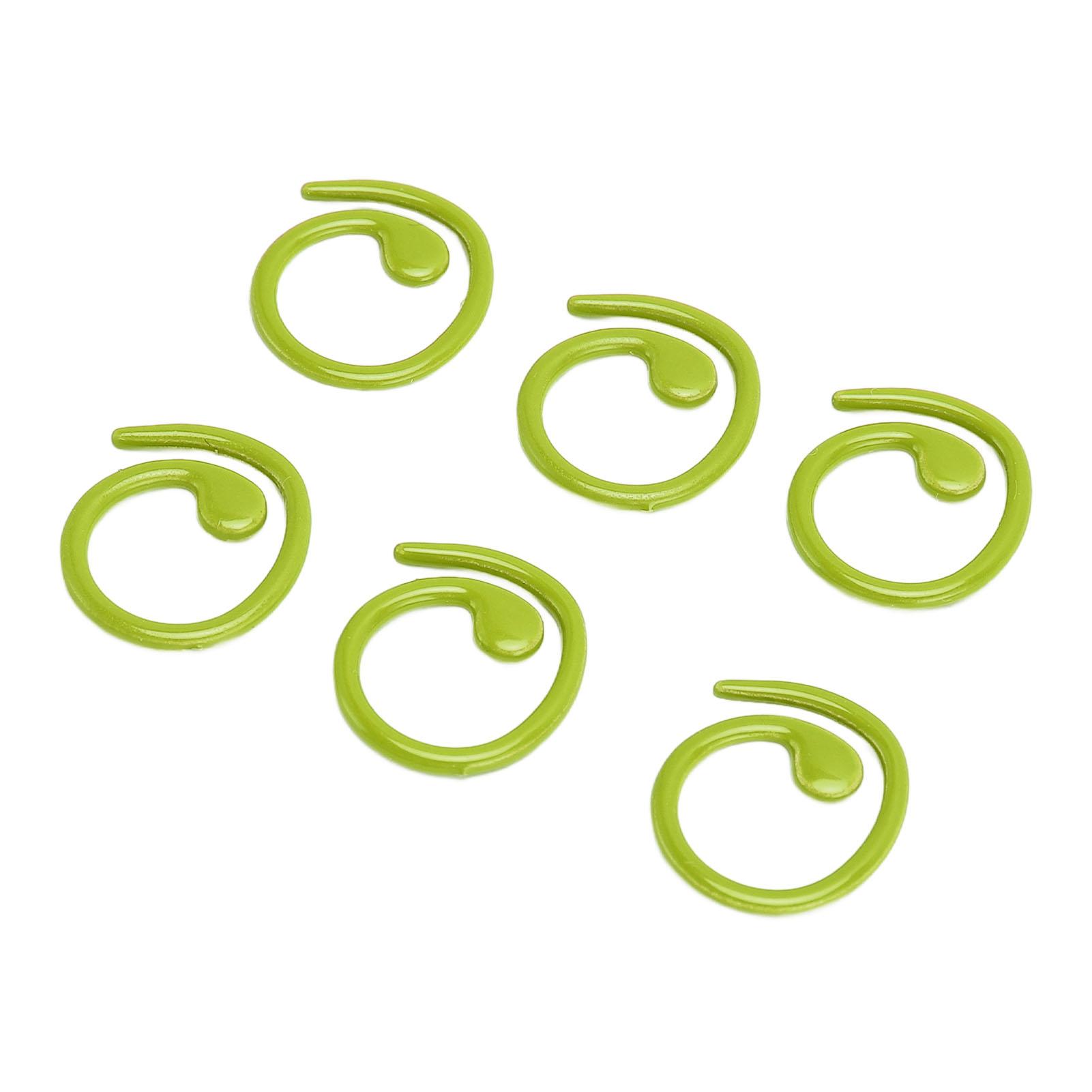 50 шт. Металлические маркеры петель спиральные маркеры многофункциональные крючки для вязания крючком для вязания зелёный