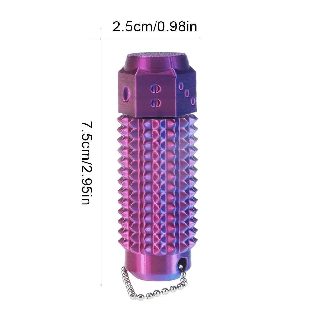 3D Printed Little Spiky Sensory Roller Toys Stress Relief Spiky Stim Tactile Keychain Mini Grippie Fidget Toys Keychain Pendant