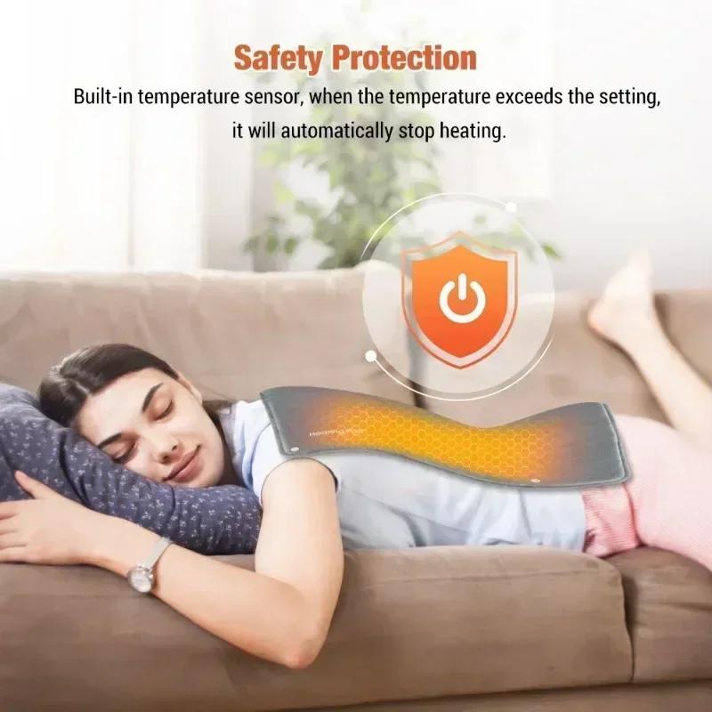 Portable Heating Pad Electric Hands/Feet Warmer Fast Heated Lumbar Leg Heating Blanket Washable Super Soft Pad Usb Power