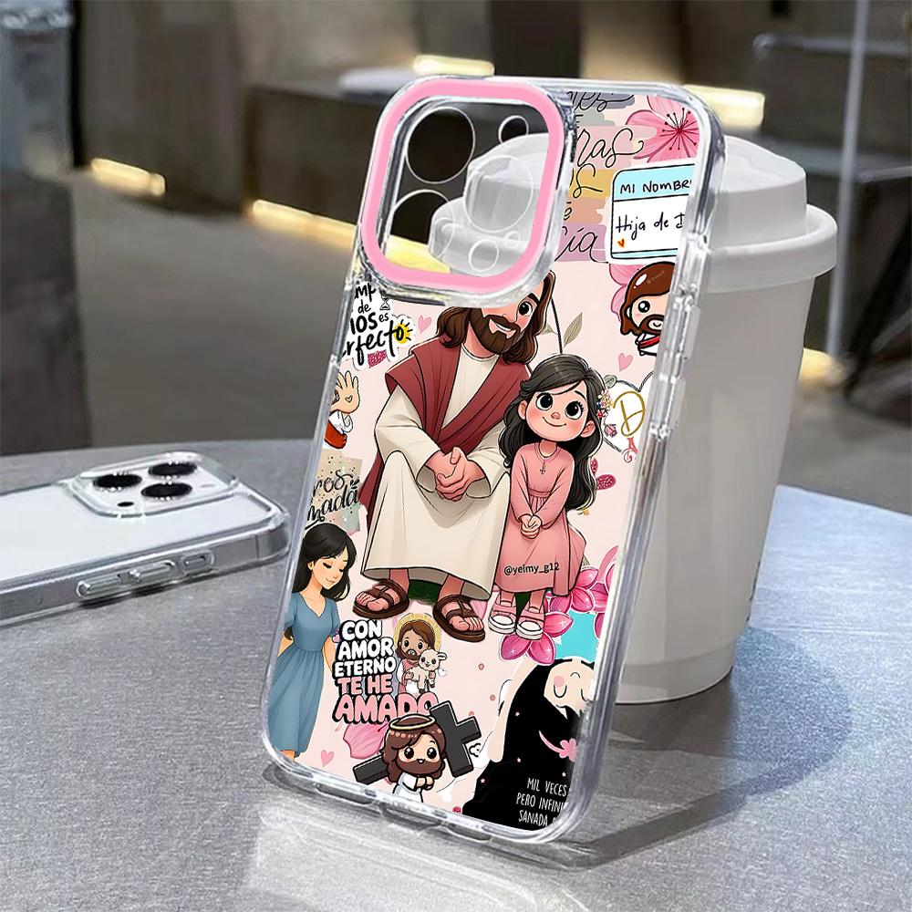 

Colorful Painted Jesus Phone Case For Samsung Galaxy A37 A57 A16 A07 A17 A36 A26 A56 A55 A35 A25A54 A24 A14 A06 A05 A13 4G 5G Samsung A05 4G